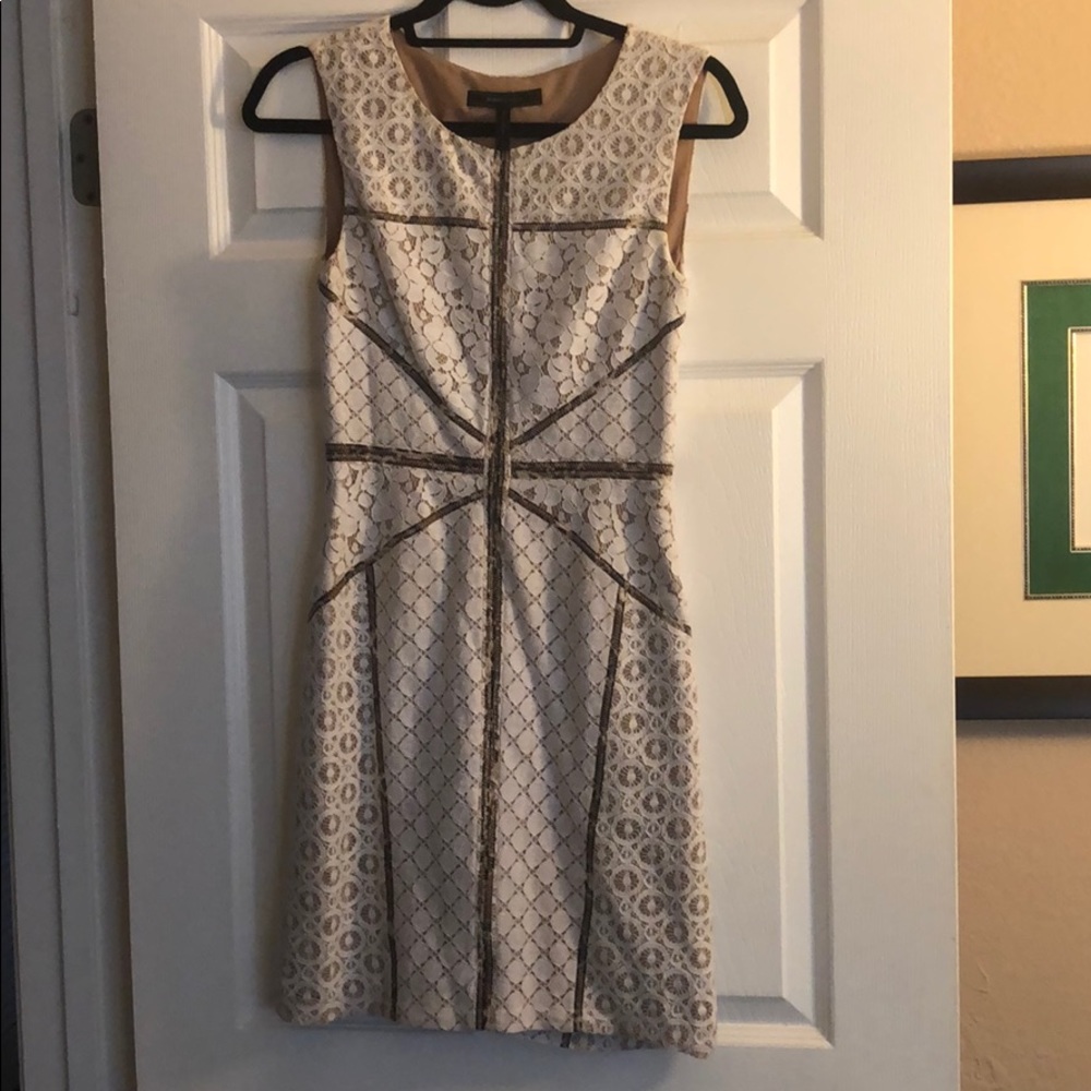 BCBG MaxAzria White Dress 👗So Cute 🌸